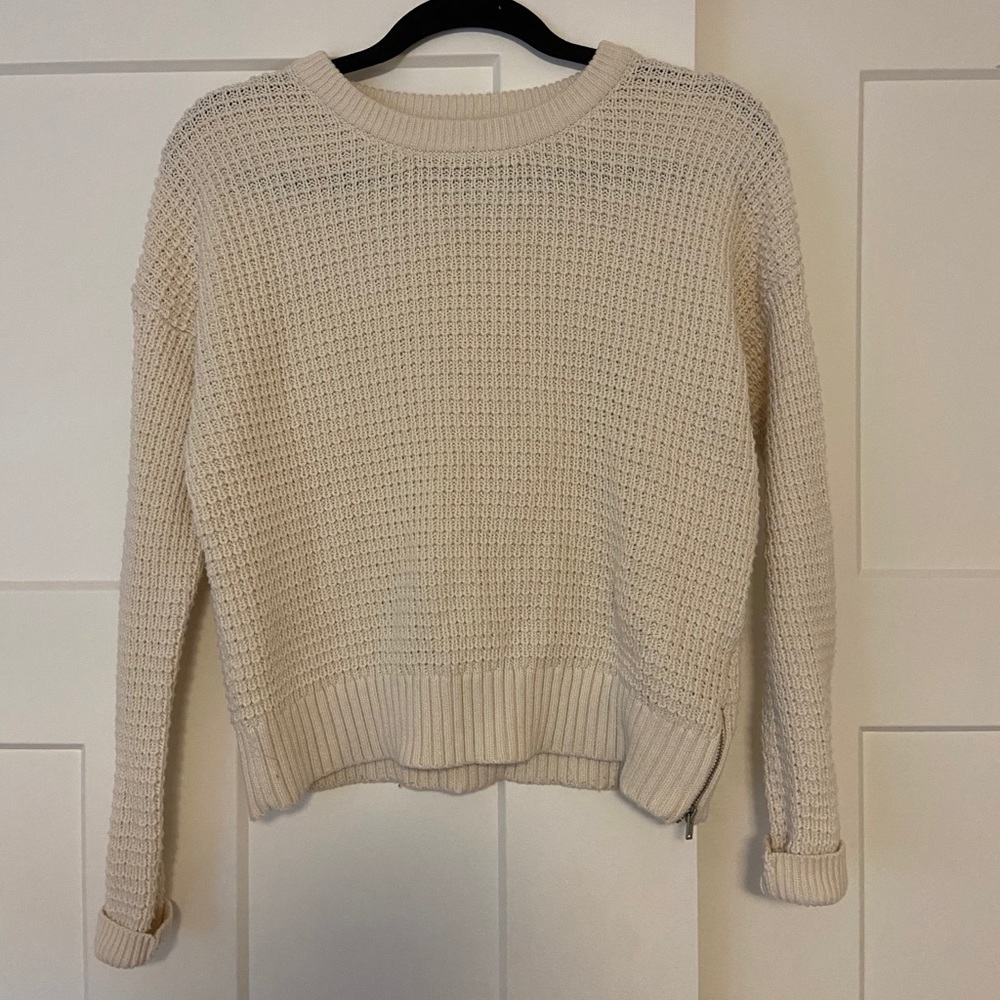 Cream knit sweater